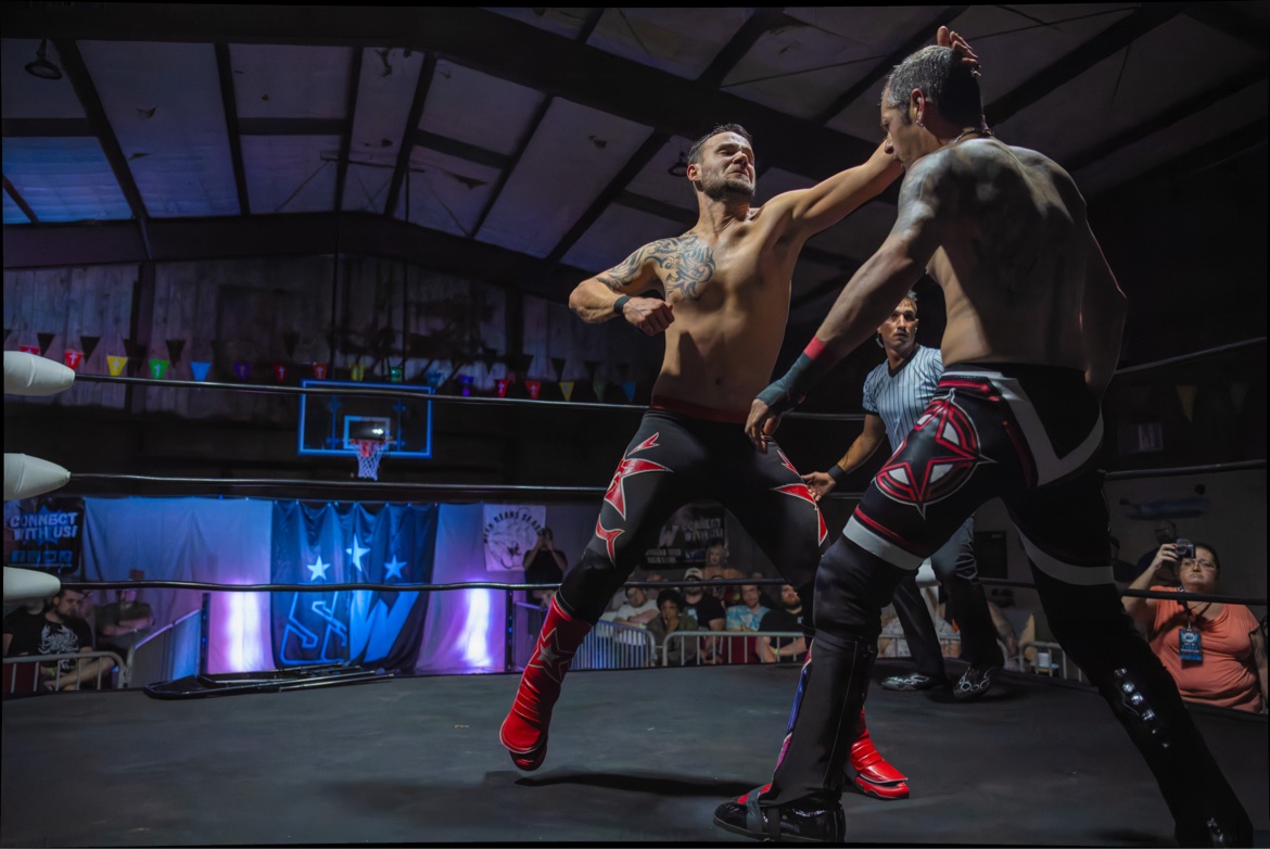 In-ring action, second shot